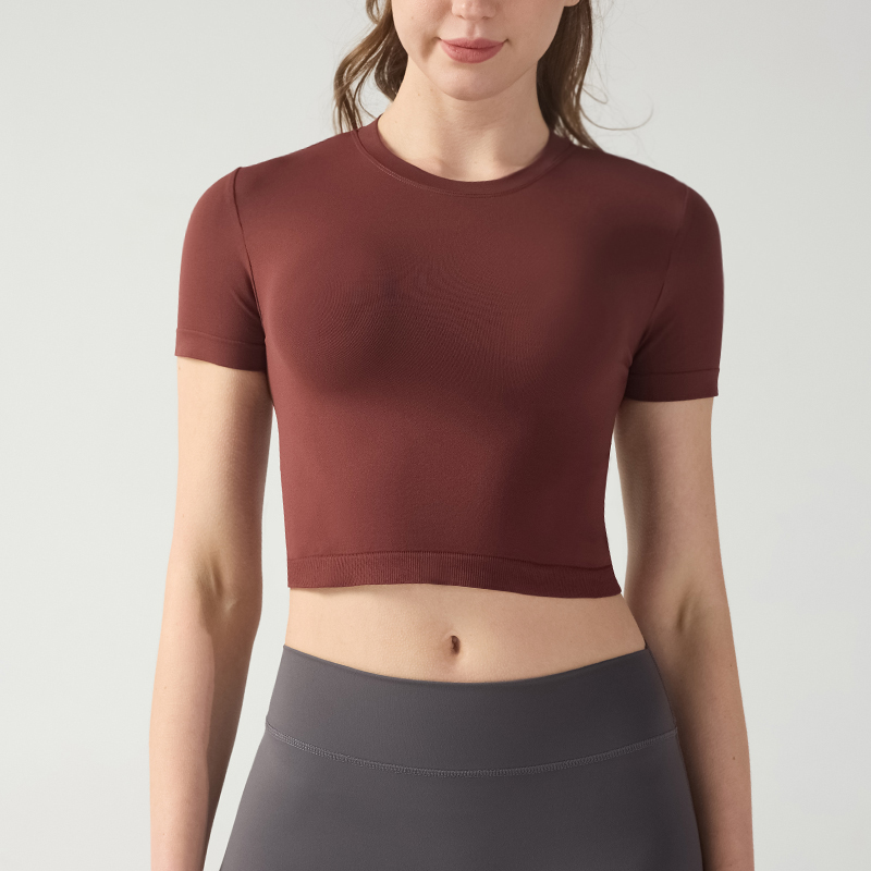 Спортивные короткие рукава Comfort Fit с круглым воротником