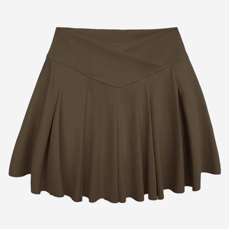 Спортивная теннисная юбка с боковым карманом для телефона для женщин Спортивная теннисная юбка с боковым карманом для телефона для женщин